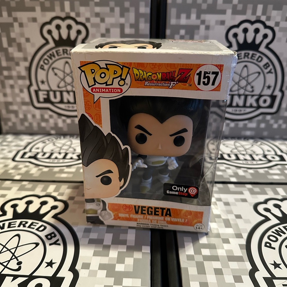 Funko Pop! Animation Dragon Ball Z Vegeta Figure 157 Game Stop Exclusive NIB